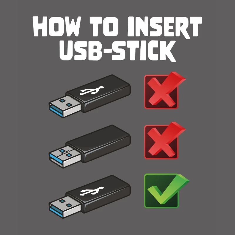 How To Insert USB Stick Funny Programmer Meme
