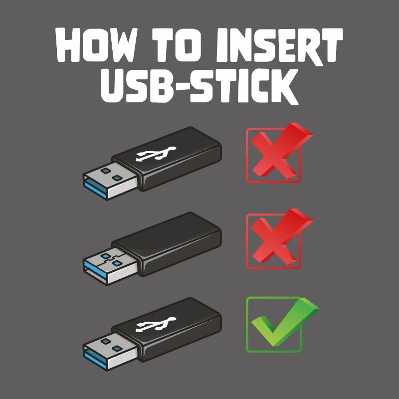 How To Insert USB Stick Funny Programmer Meme