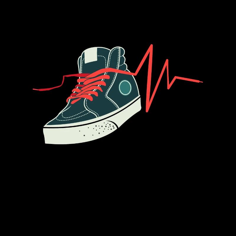 Sneaker Herzschlag Schuhe Geschenk