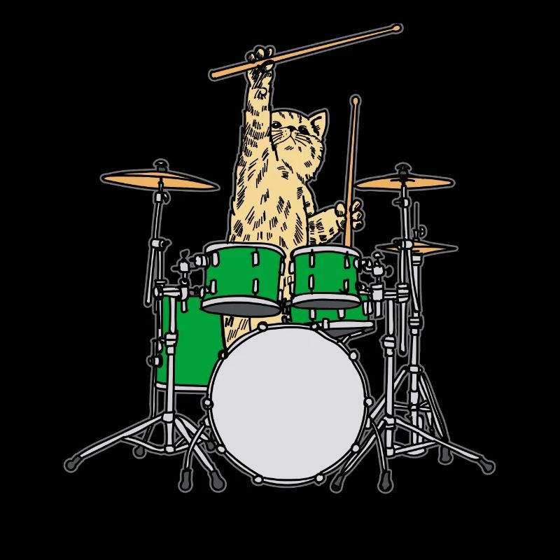 Cat drummer