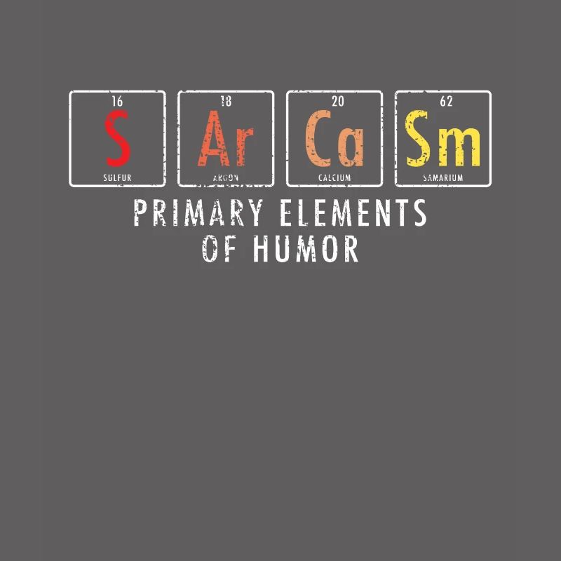 Éléments du sarcasme Science Nerd