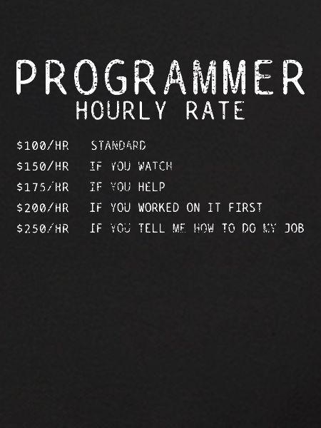 Programmer hourly wage