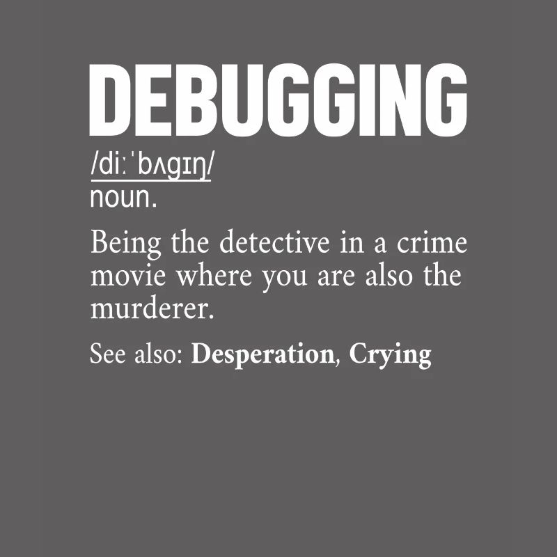 Debugging Definition Developer Coder Programmierer
