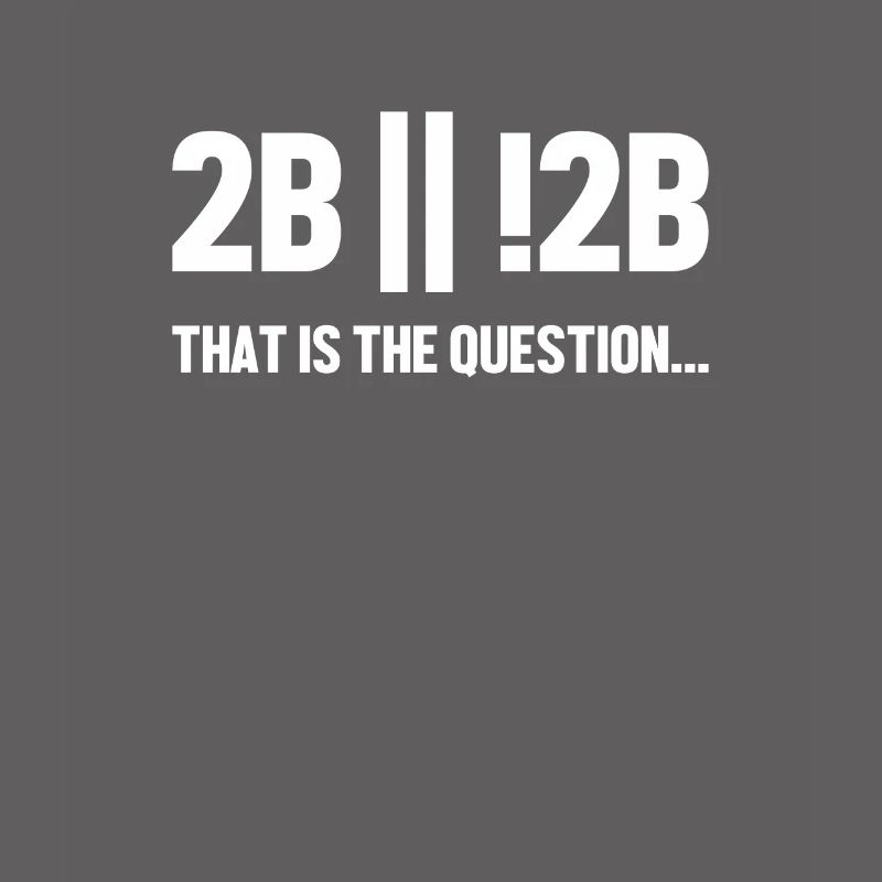 2B or not 2B Question Softwareingenieur Coder
