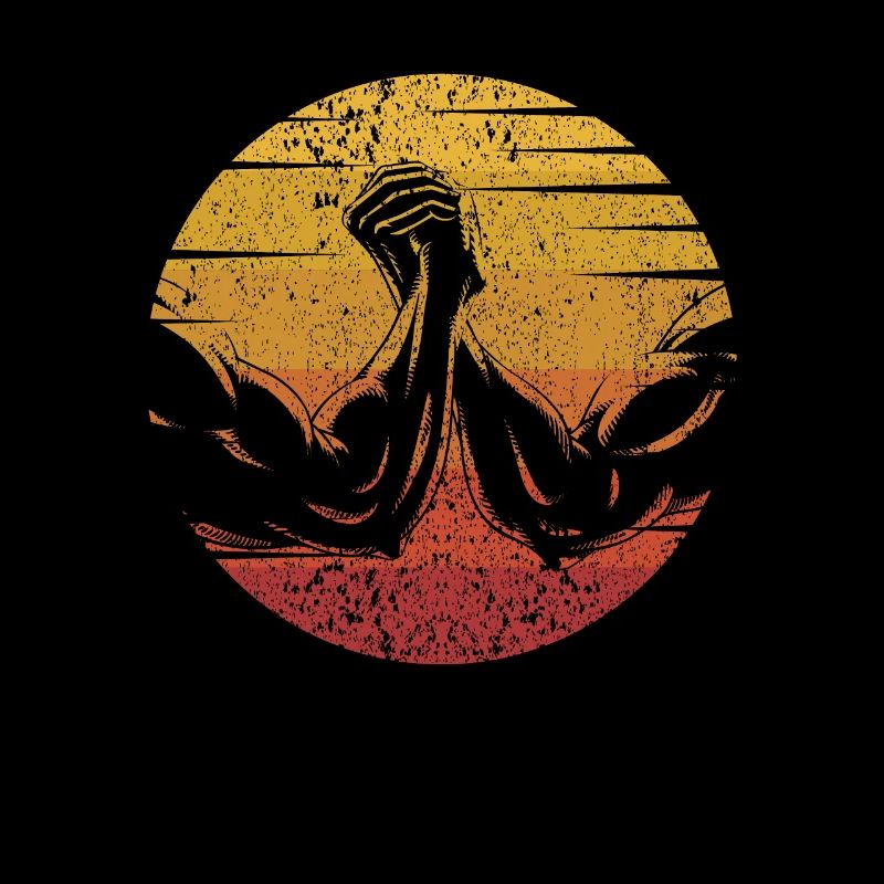 Retro Exercise Hand Wrestling Techniques Arm