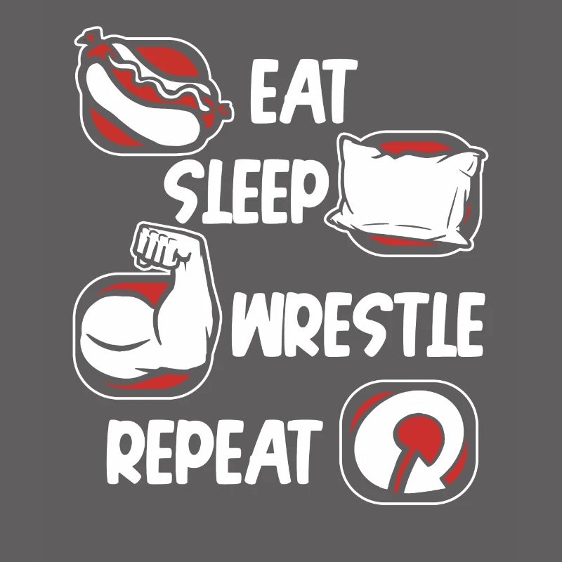 Eat Sleep Wrestle Repeat Techniques Exercise Arm