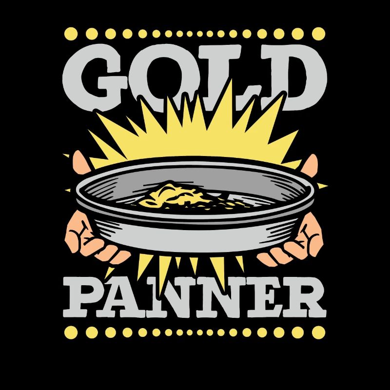 Gold Panner Prospecting Placer Mining Miner Gold