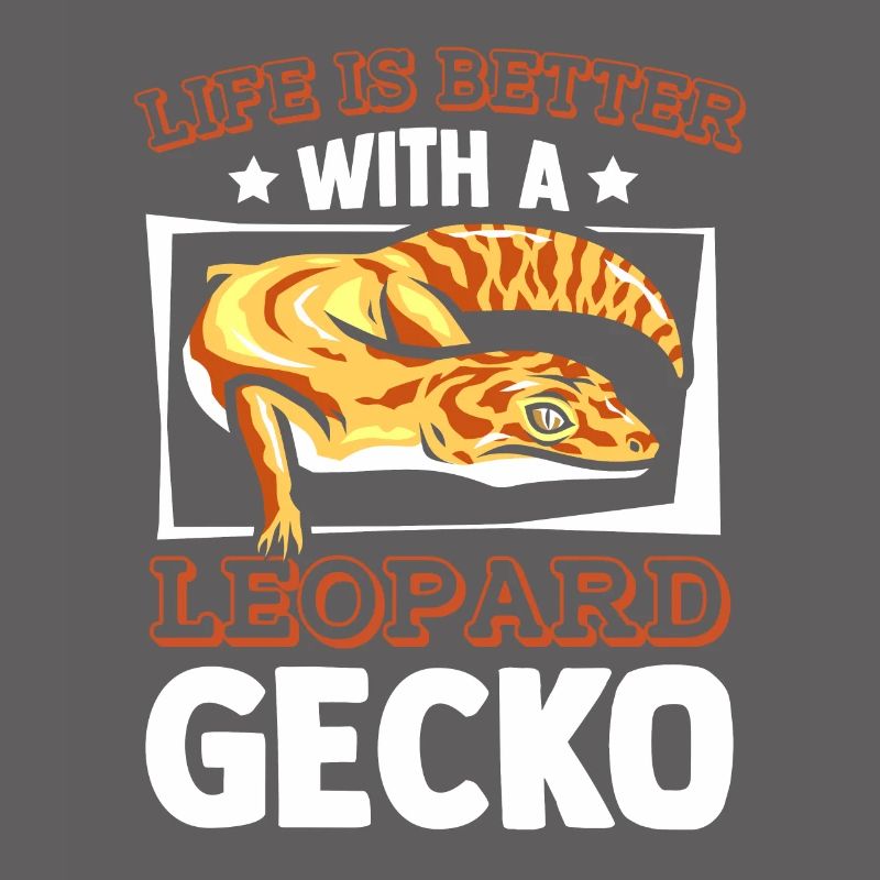 Das Leben ist besser mit einer Leopardgecko-Eidechse