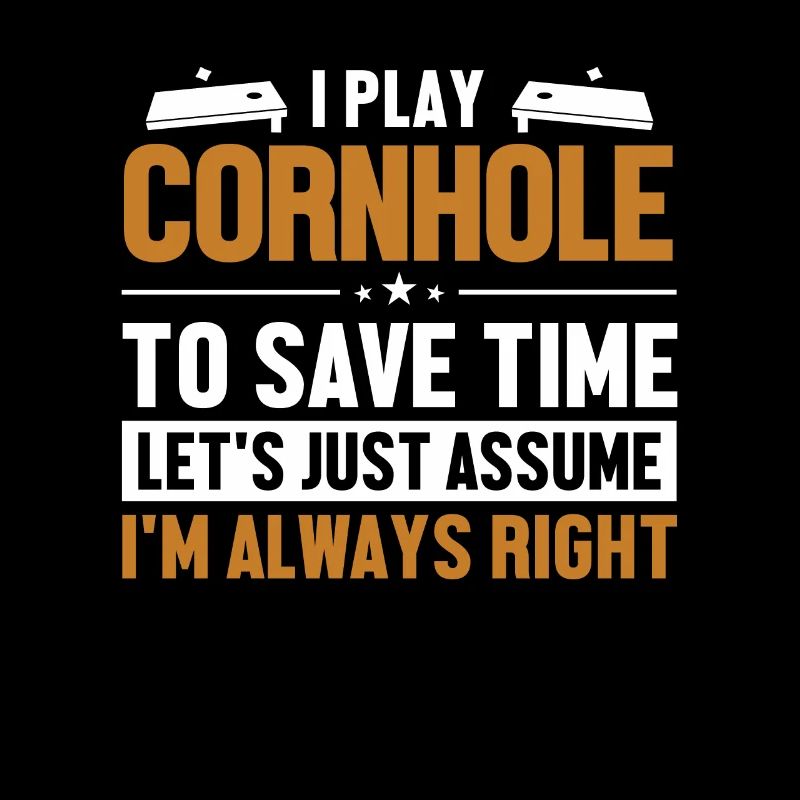 Cornhole Player Nehmen wir an, ich habe Recht Boards