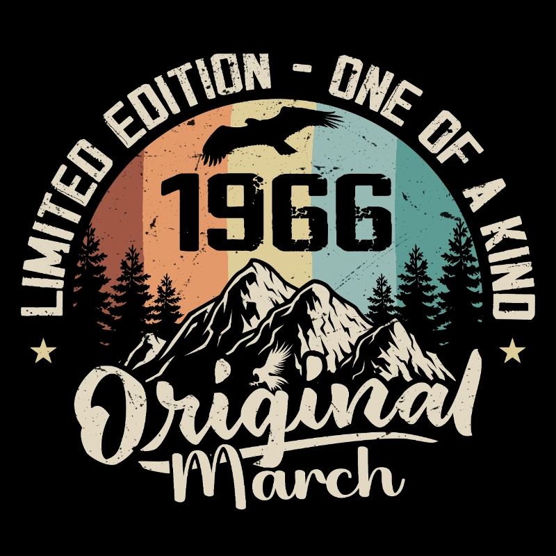 Mars 1966 cadeau Anniversaire - Born in march 1966