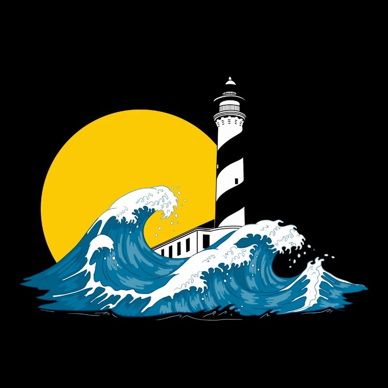 lighthouse wave Menorca