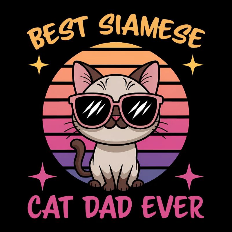 Siamese Cat Saying, Siamese Cat, Dad, Siamese Cat Gift