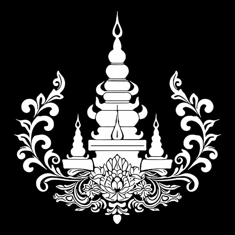 Symbole de la nature du complexe de temples de Thaïlande