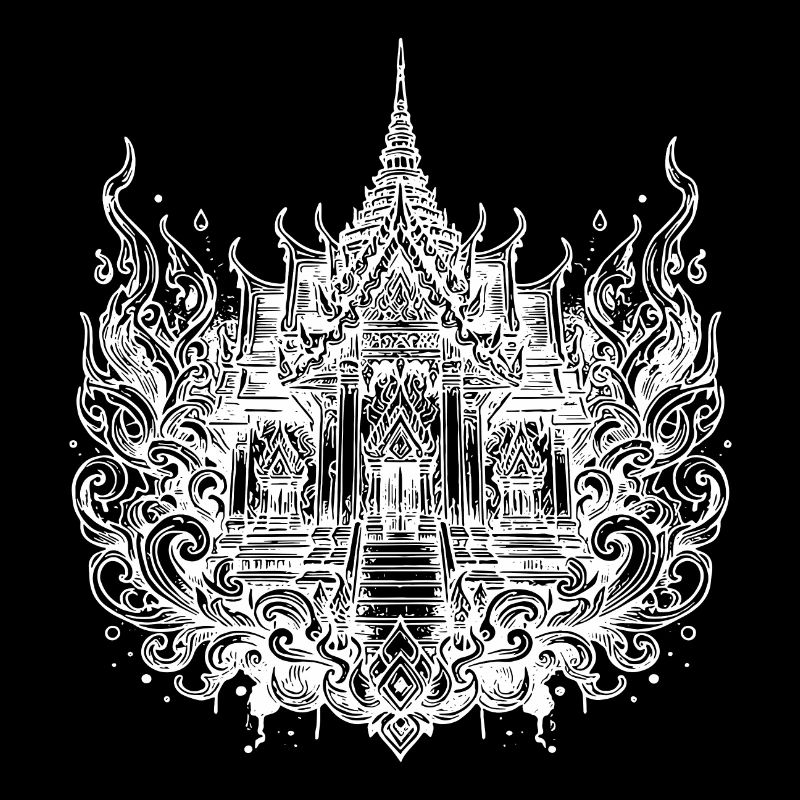 Temple classique de la Thaïlande