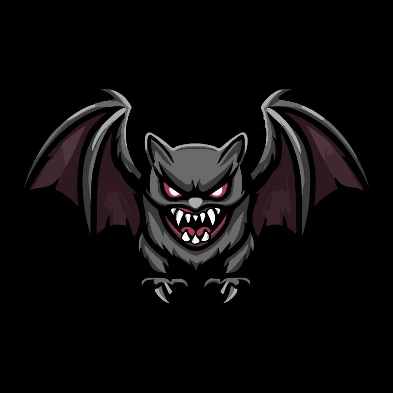 Fledermaus Halloween Comic Blutsauger