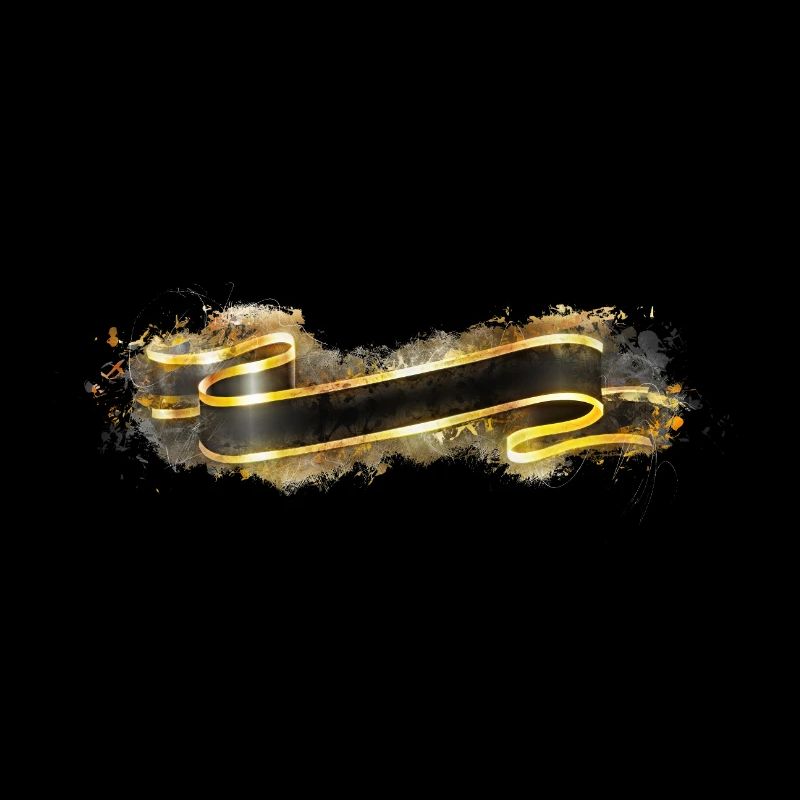 Banner Gold hell glühend