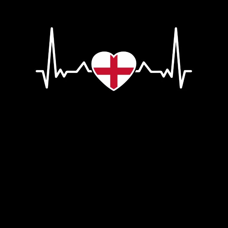 Angleterre Heartbeat Drapeau anglais Drapeau anglais Anglais