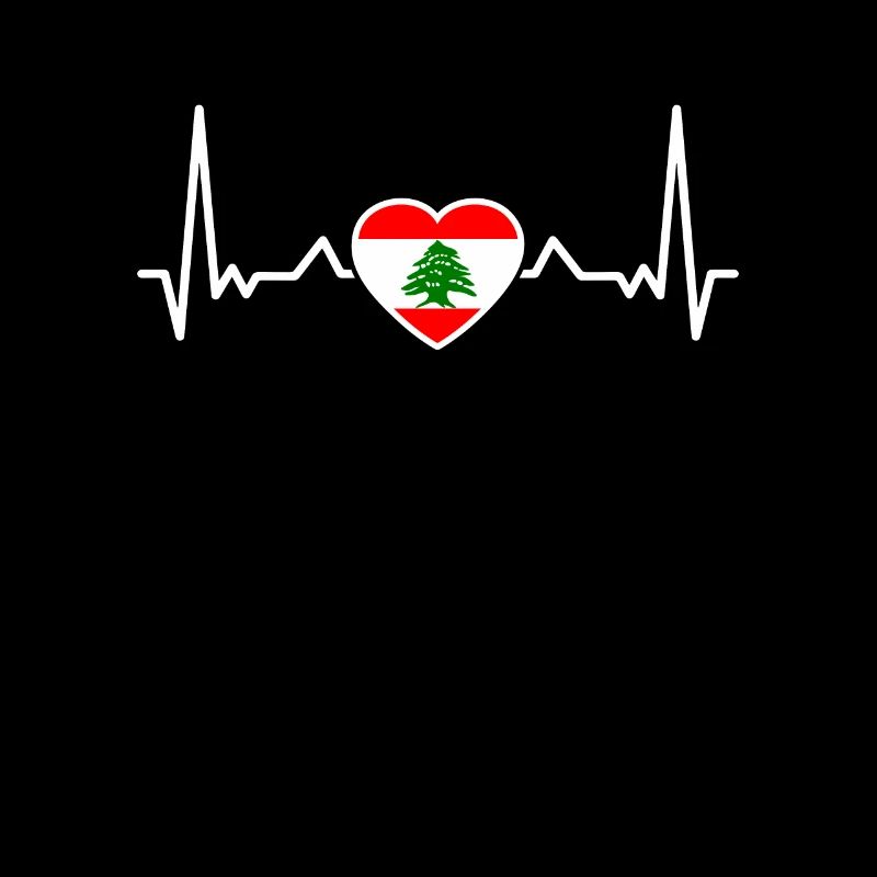 Liban Heartbeat Drapeau Libanais Libanais