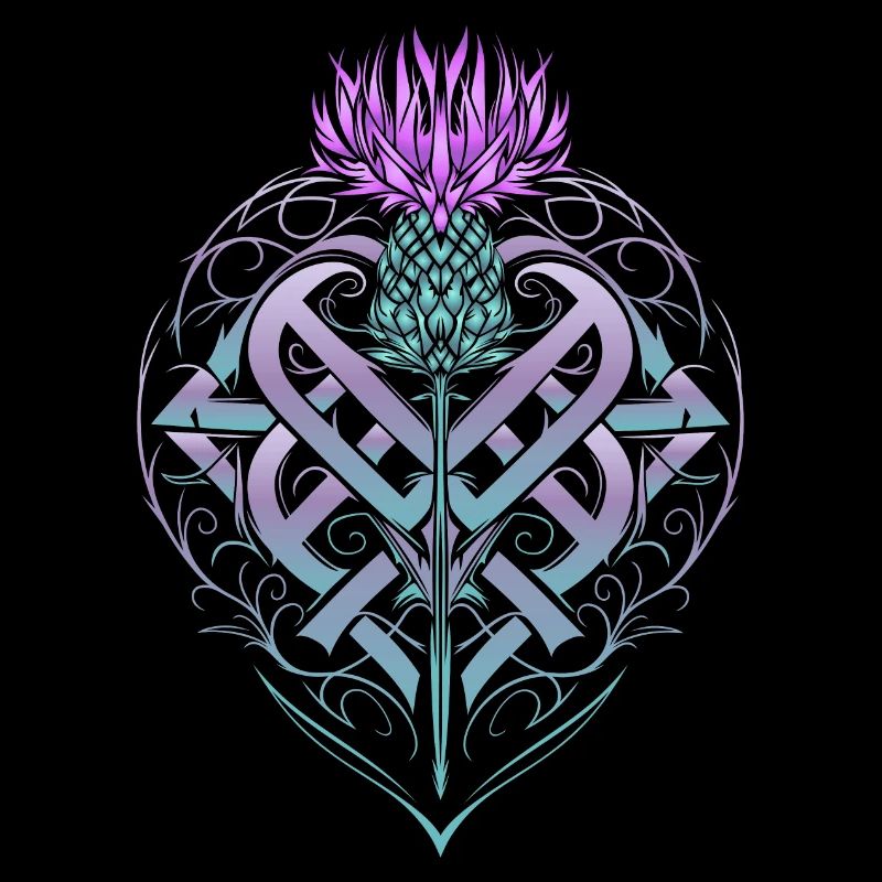 Thistle Shield Celtic Knots Thistle Lover