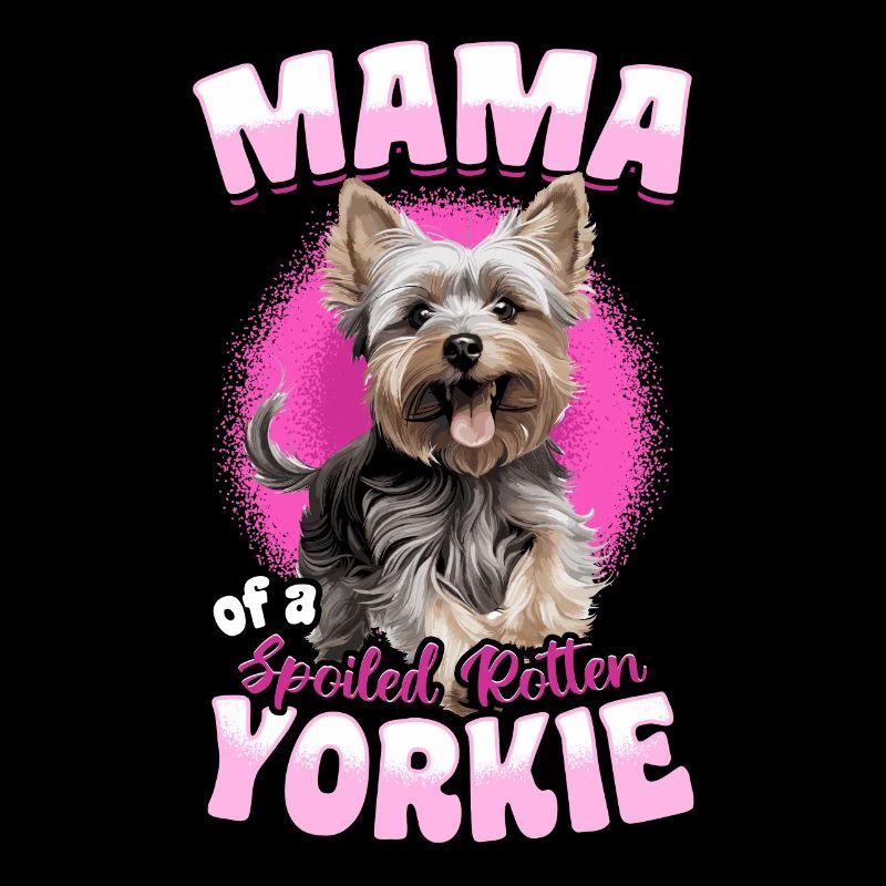 Yorkshire Terrier Chien Maman d’un Pourri Gâté