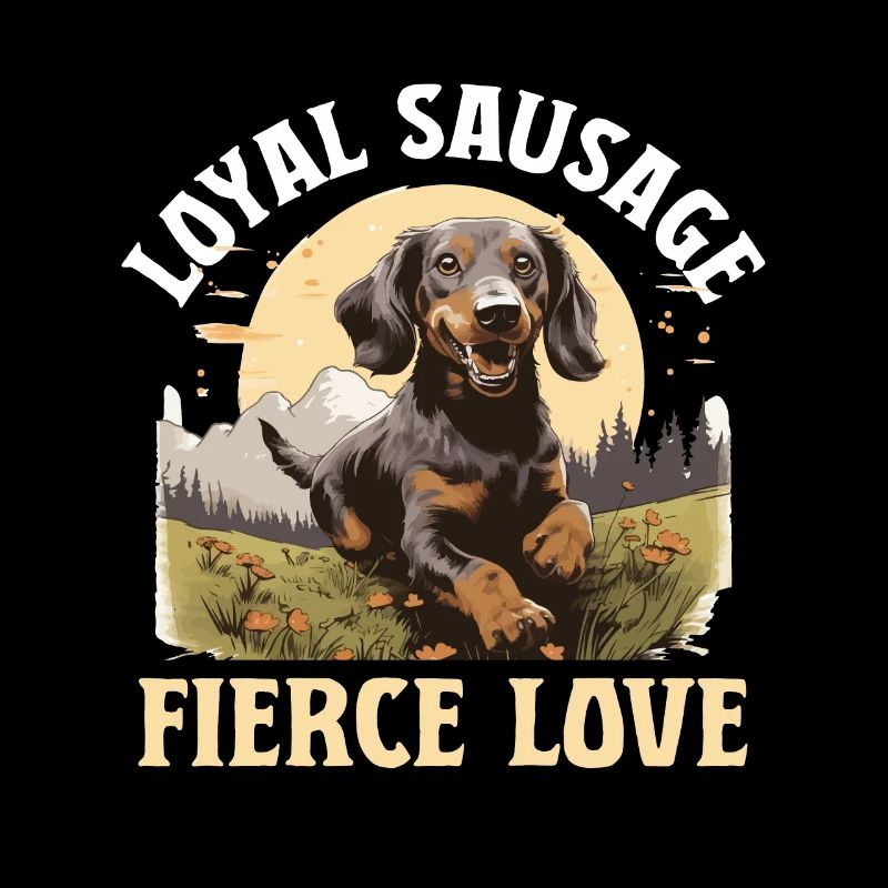 Saucisse saucisse saucisse teckel chien Loyal saucisse