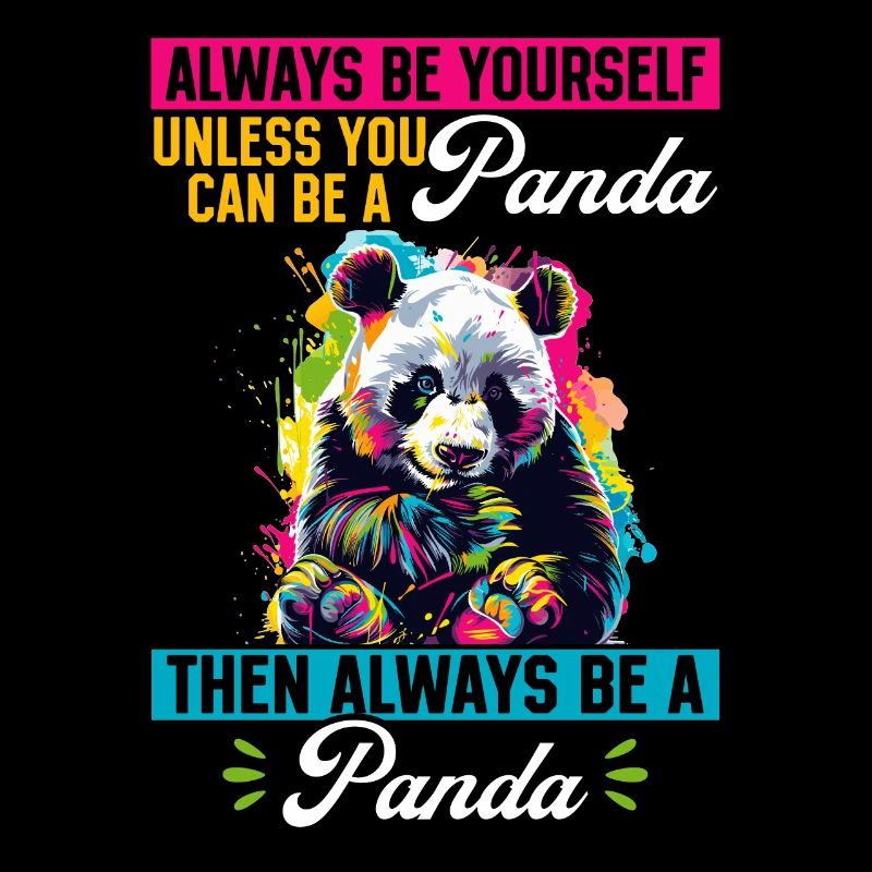Drôle d’animal panda Soyez toujours vous-même à moins que
