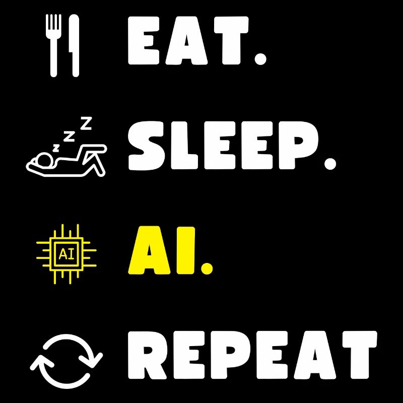 AI Intelligence artificielle codage cadeau drôle