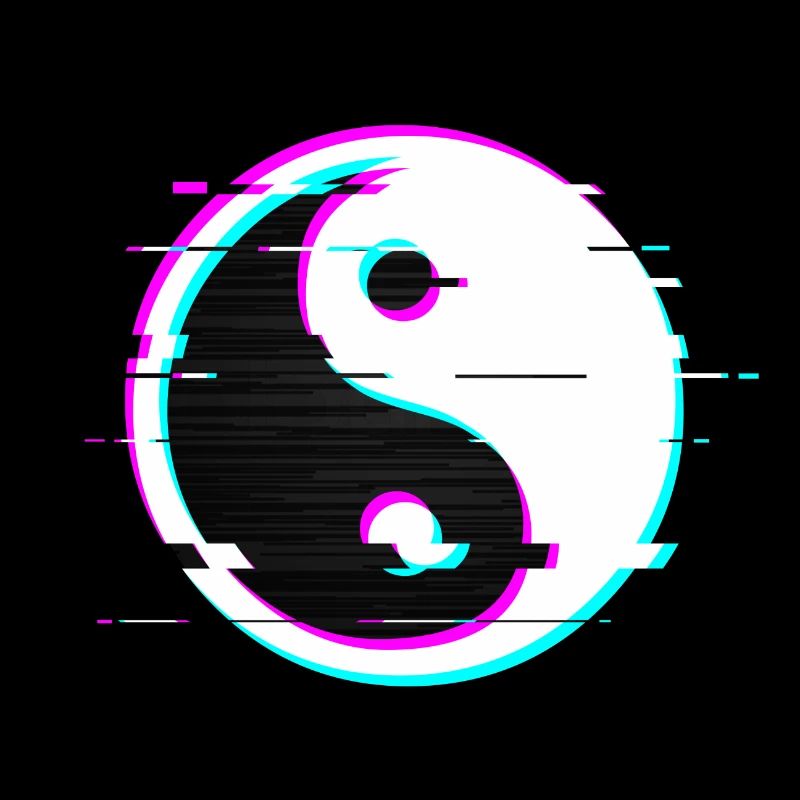 Yin yang glitch