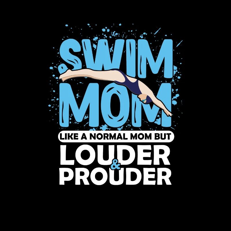Schwimmen Mama Schwimmen Athlet Mama Schwimmer Mutter