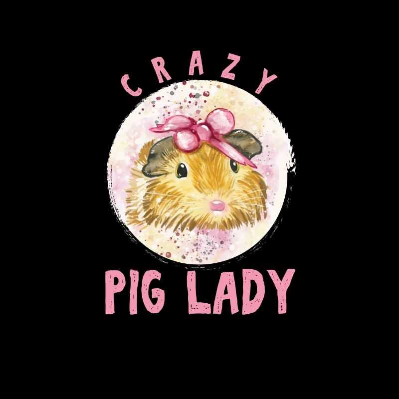 Crazy Pig Lady Cavy Cochon d'Inde Domestique Maigre