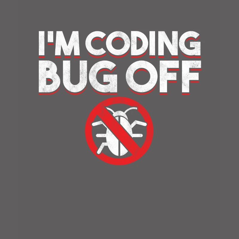 Ich bin Coding Bug Off Coder Programmierer Entwickler Geschenk