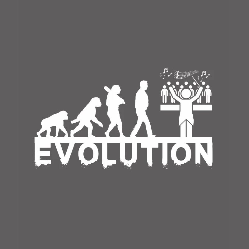 Chorleiter Evolution Chor Chormusik Geschenk