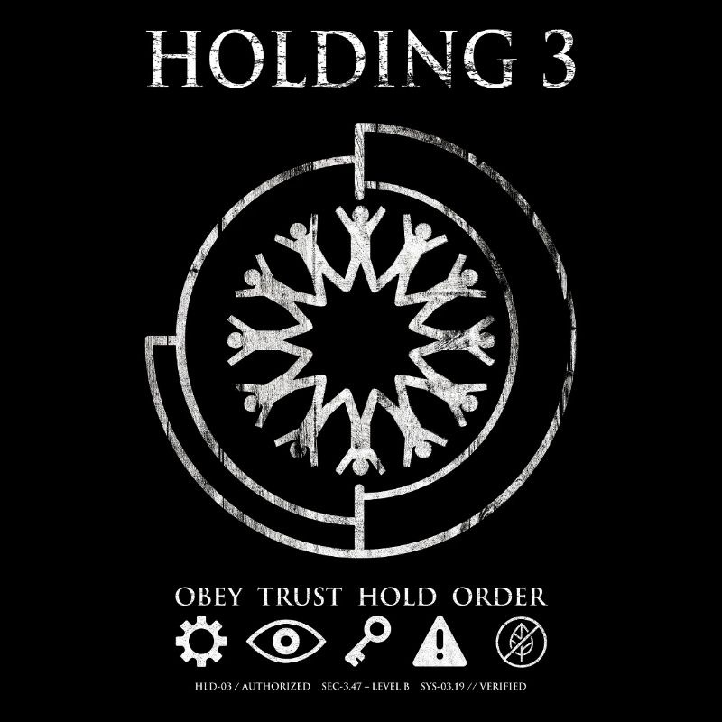 Holding 3 – Dystopisches Sci-Fi-Emblem-Design
