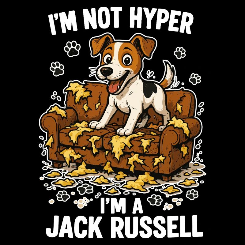 Jack Russell Terrier witzig hyperaktiv Geschenk