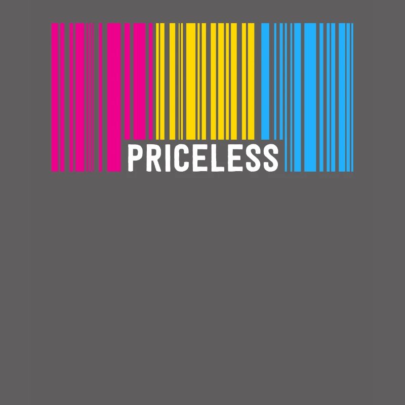 Priceless Pansexual Pride Barcode Subtle Pan