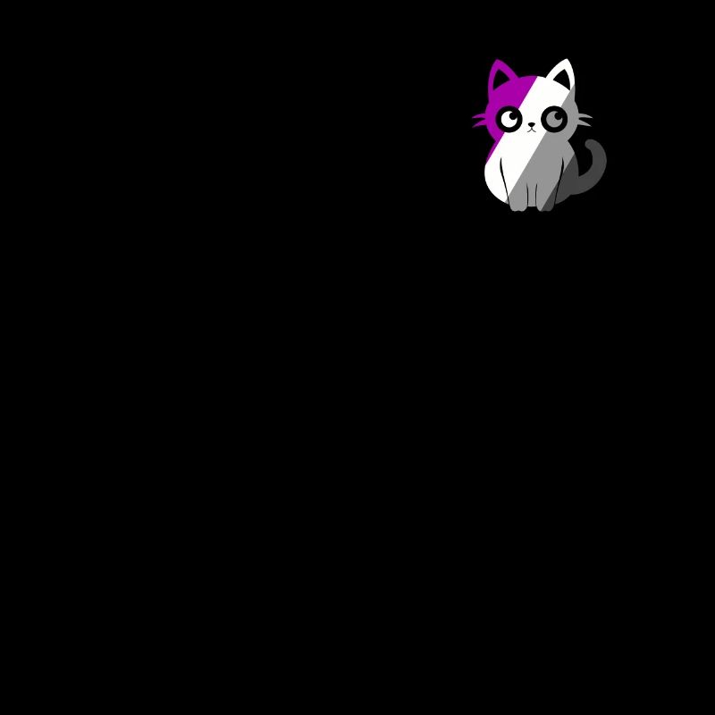 Pocket Cat Asexual Pride Month Minimalist Subtle