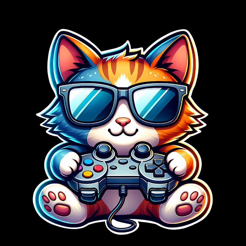 Cat Gaming Gamer