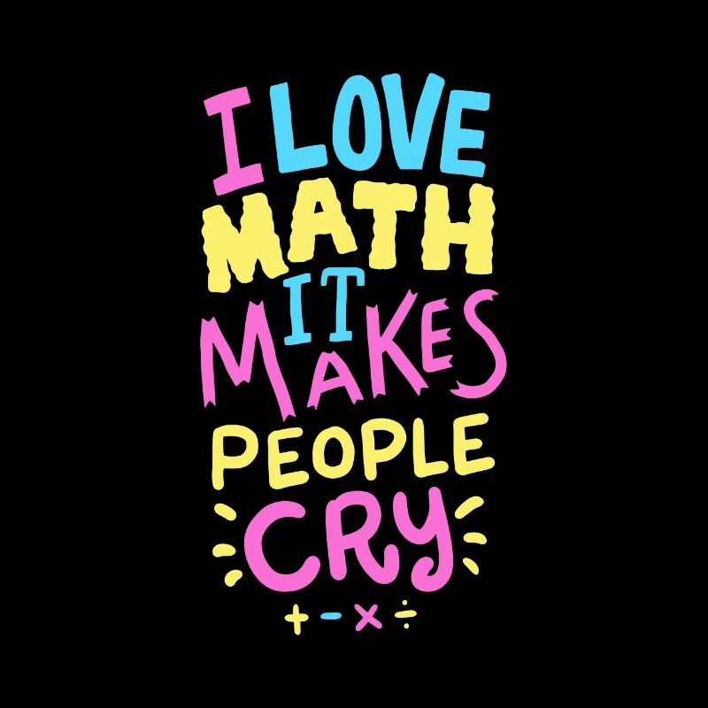 Schule: Ich liebe Mathe Shirt Geschenk
