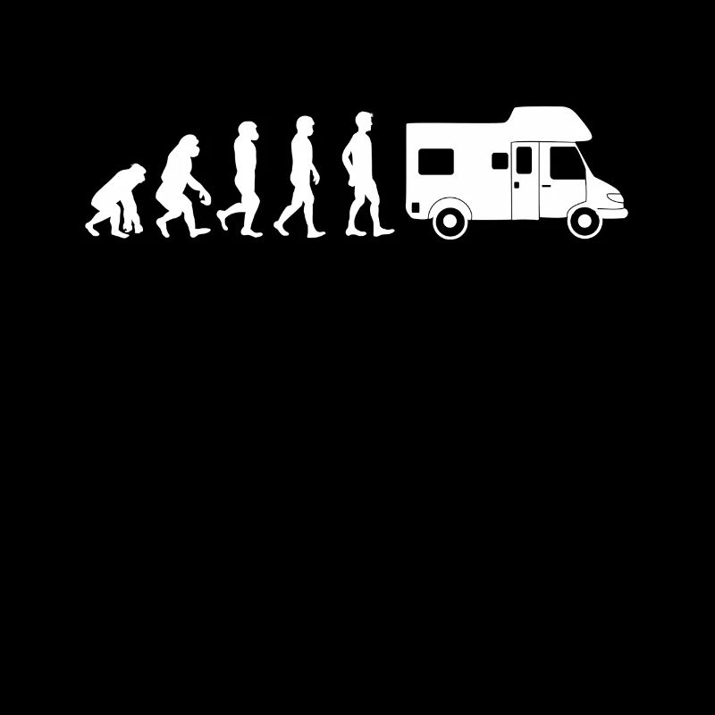 Tee shirt Evolution Camper Camping Camper