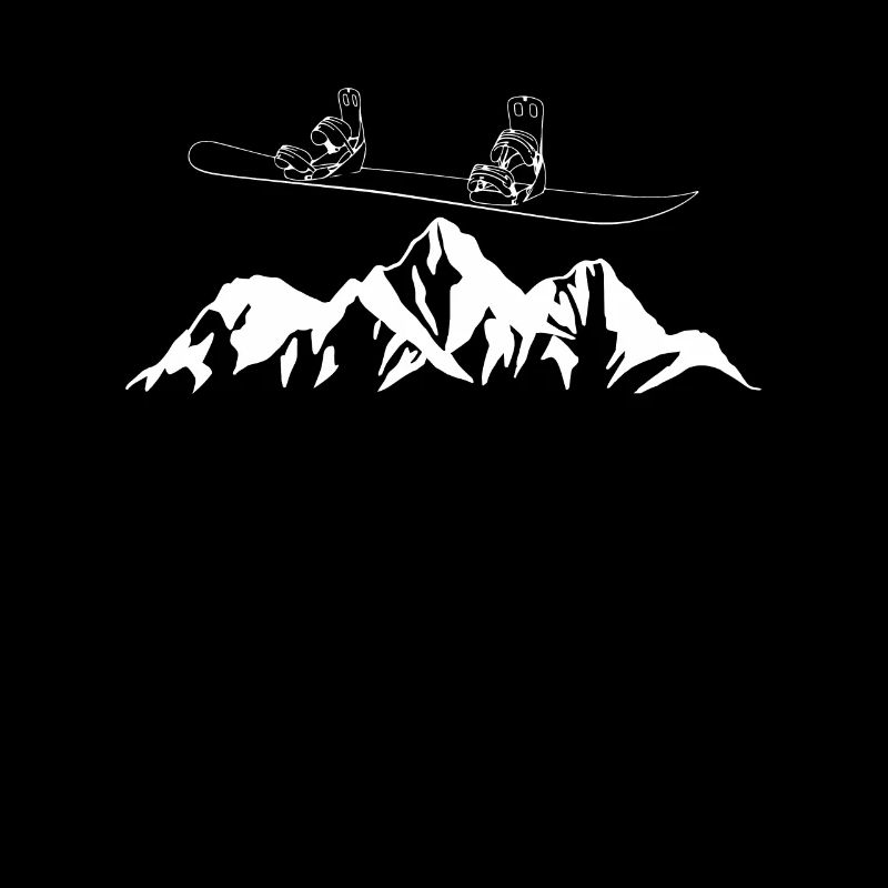 Berge Snowboarder Geschenk