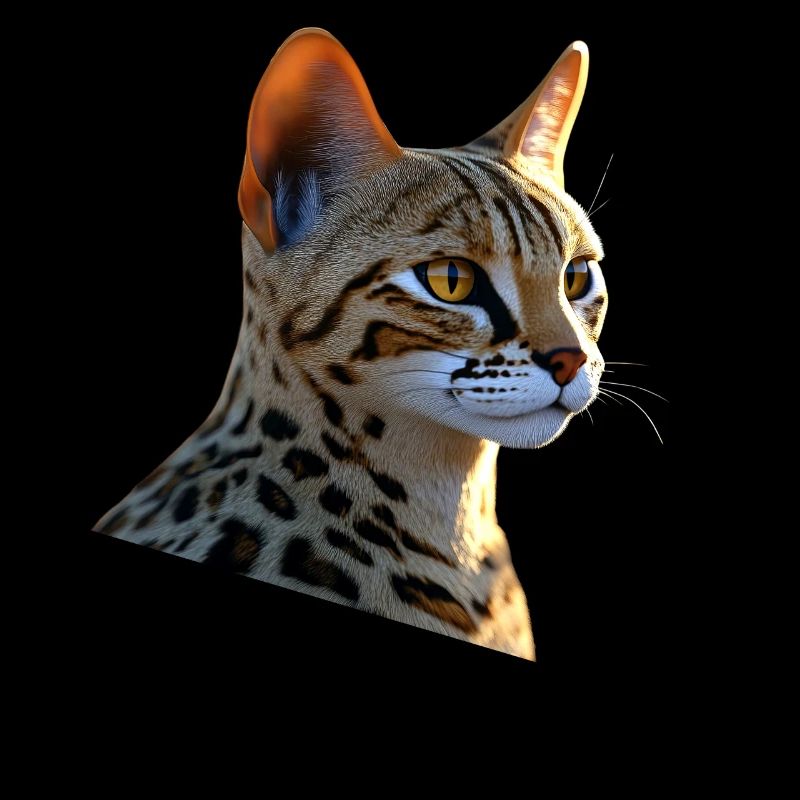 Savannah Chat Chat Maman Mignon Serval Léopard Chats