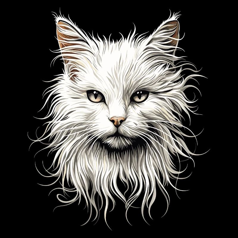 Chat Angora Blanc Chat Angora Chats Angora Mignons
