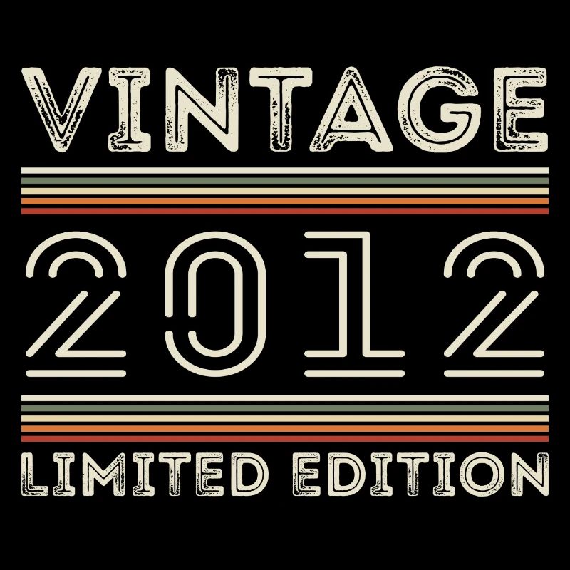 Vintage 2012 - Year 2012 Birthday Gift 2012