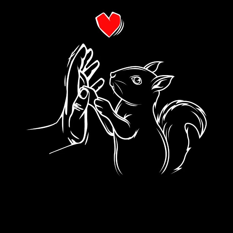 Eichhörnchen Liebe Kinder Damen Geschenk