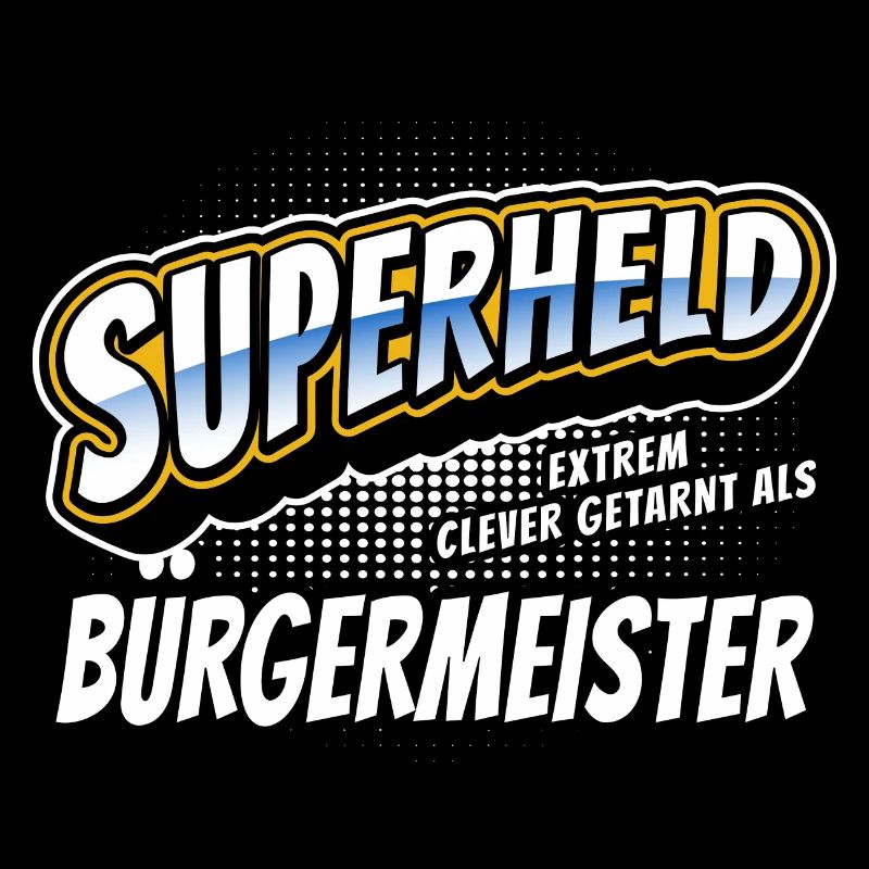 Superheld, clever getarnt als Bürgermeister
