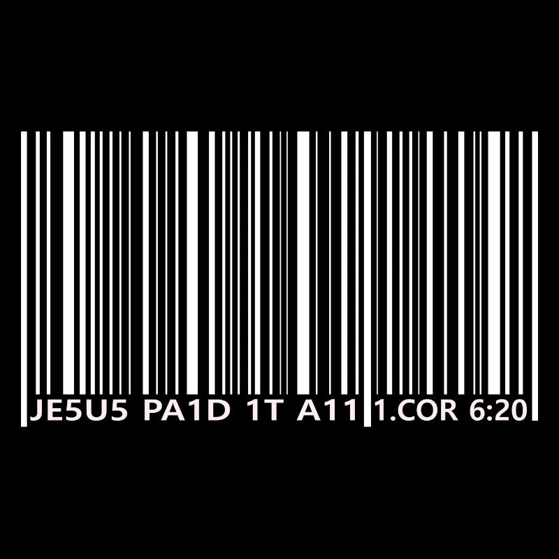 Jesus paid it all / Strichcode / 1. Korinther 6:20