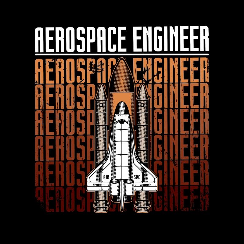 Aerospace Engineer Rocket Science Space Retro