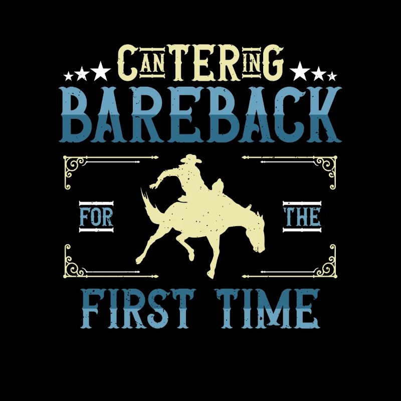 Bareback Riding galopant Bareback pour Rodeo Rider
