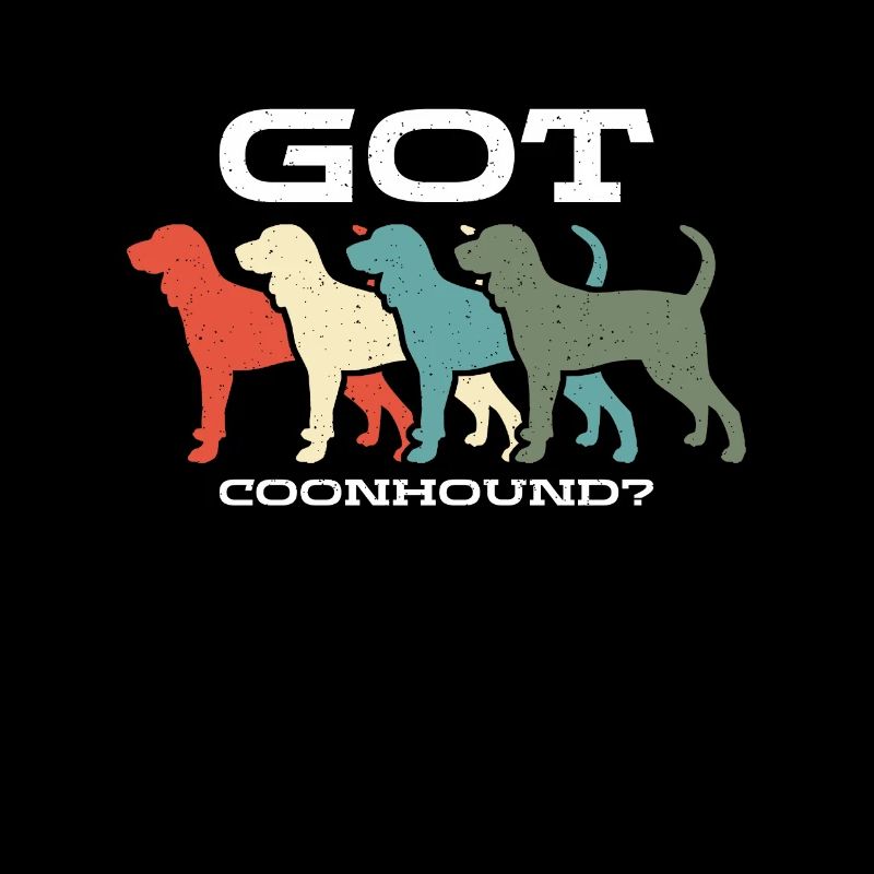 Coonhound Got Coonhound Retro aime Treeing Walker