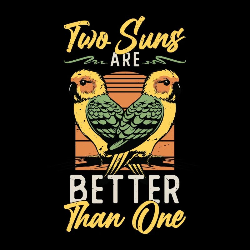 Conure Two Suns Are Better Than One Sun Conure